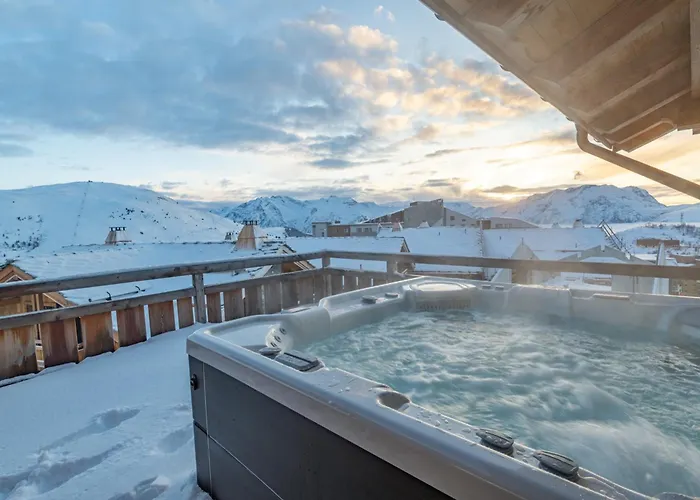 Horská chata Luxe Ski-in Ski-out, Sauna, Cinema, Jacuzzi - Fr-1-645-81 Huez